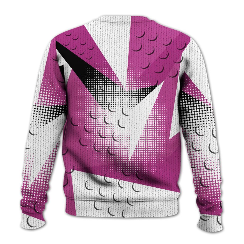 Knitted Sweater To Match Dunk Low Active Fuchsia - Poly Custom Name Number 23 5s