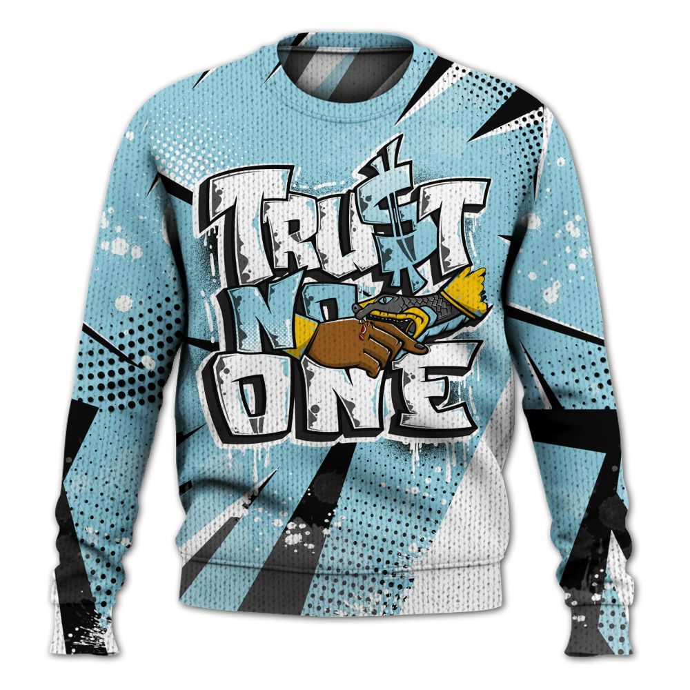 Knitted Sweater To Match Dunk High Homer Simpson - Poly Trust No One Dripping