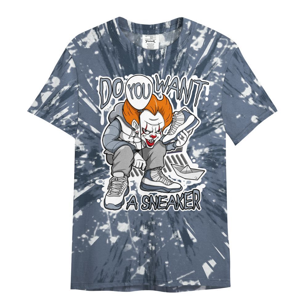 Shirt To Match Low Diffused Blue 11s - Clown Scary Sneakers Graphic Halloween All Over Print