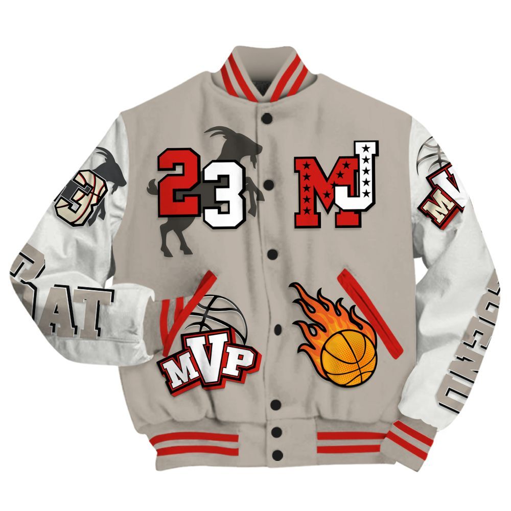 Varsity Jacket To Match Low OG Phantom 1s - 23 Goat MVP Basketball All Over Print