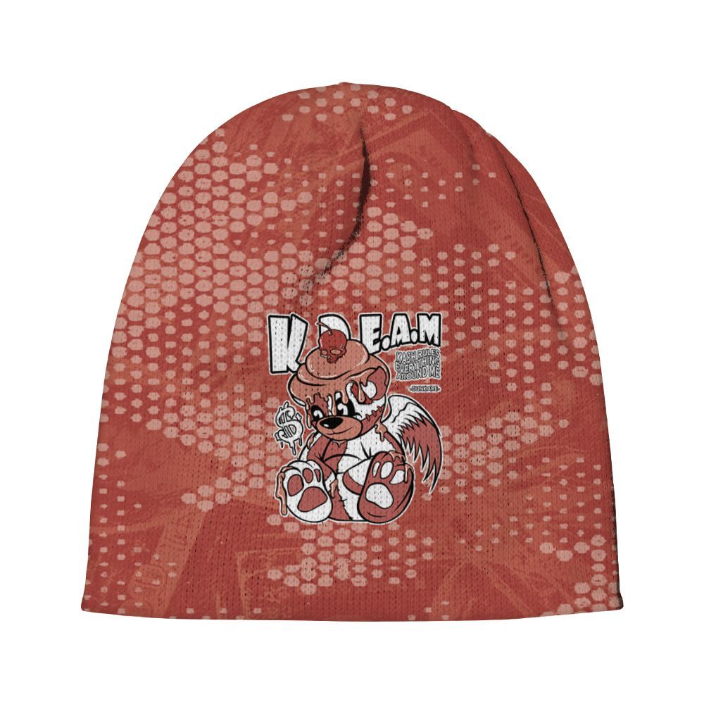 Beanie Hat To Match Dune Red 13s - Loot Bear Graphic