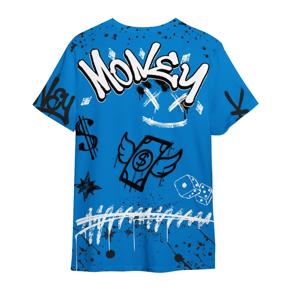 Shirt To Match High OG FragmentxULA White Black 1s - Everybody Paid In Full Crayon All Over Print