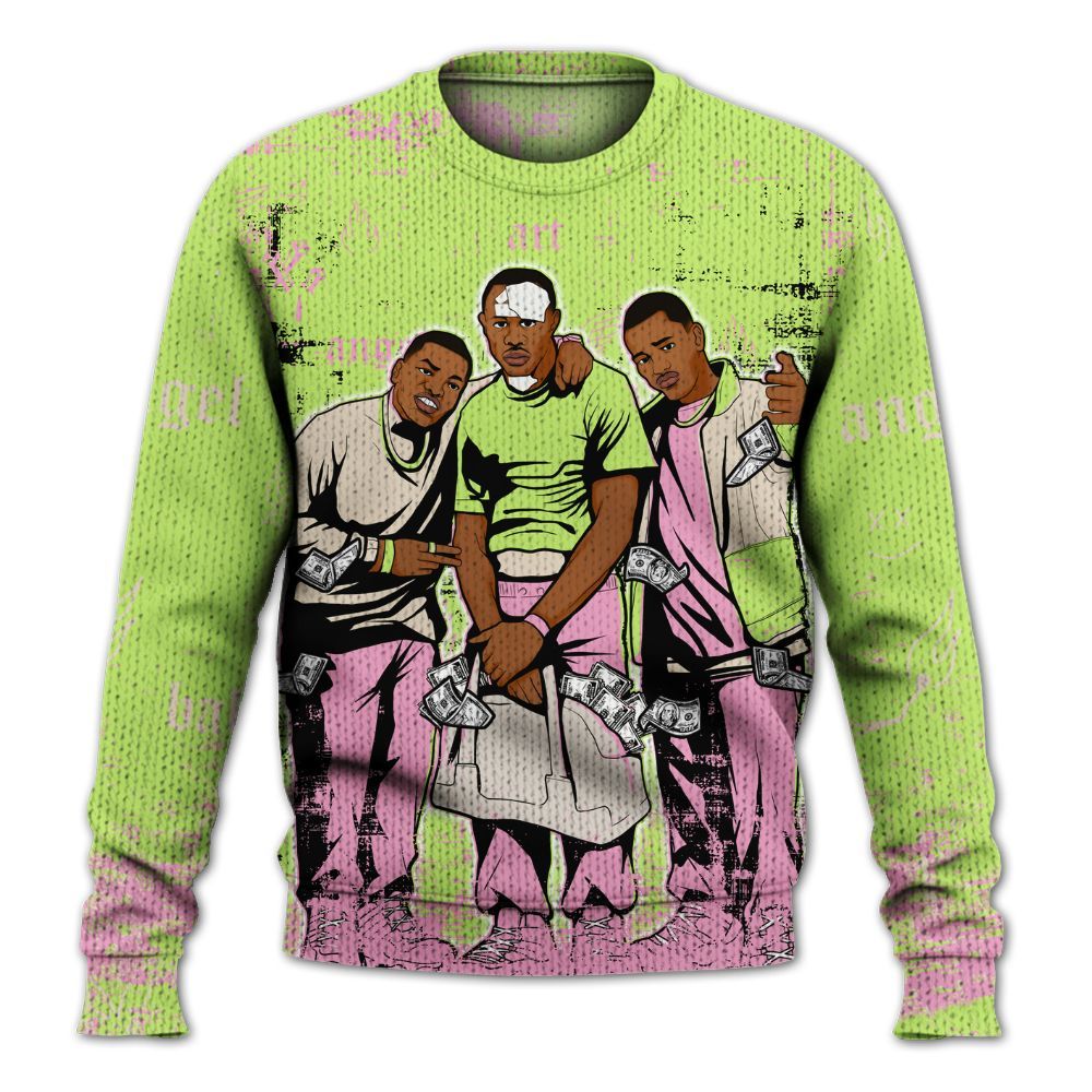 Sweater To Match Jack Black Night Silver - Paid In Full Money Street Graphic Graphic