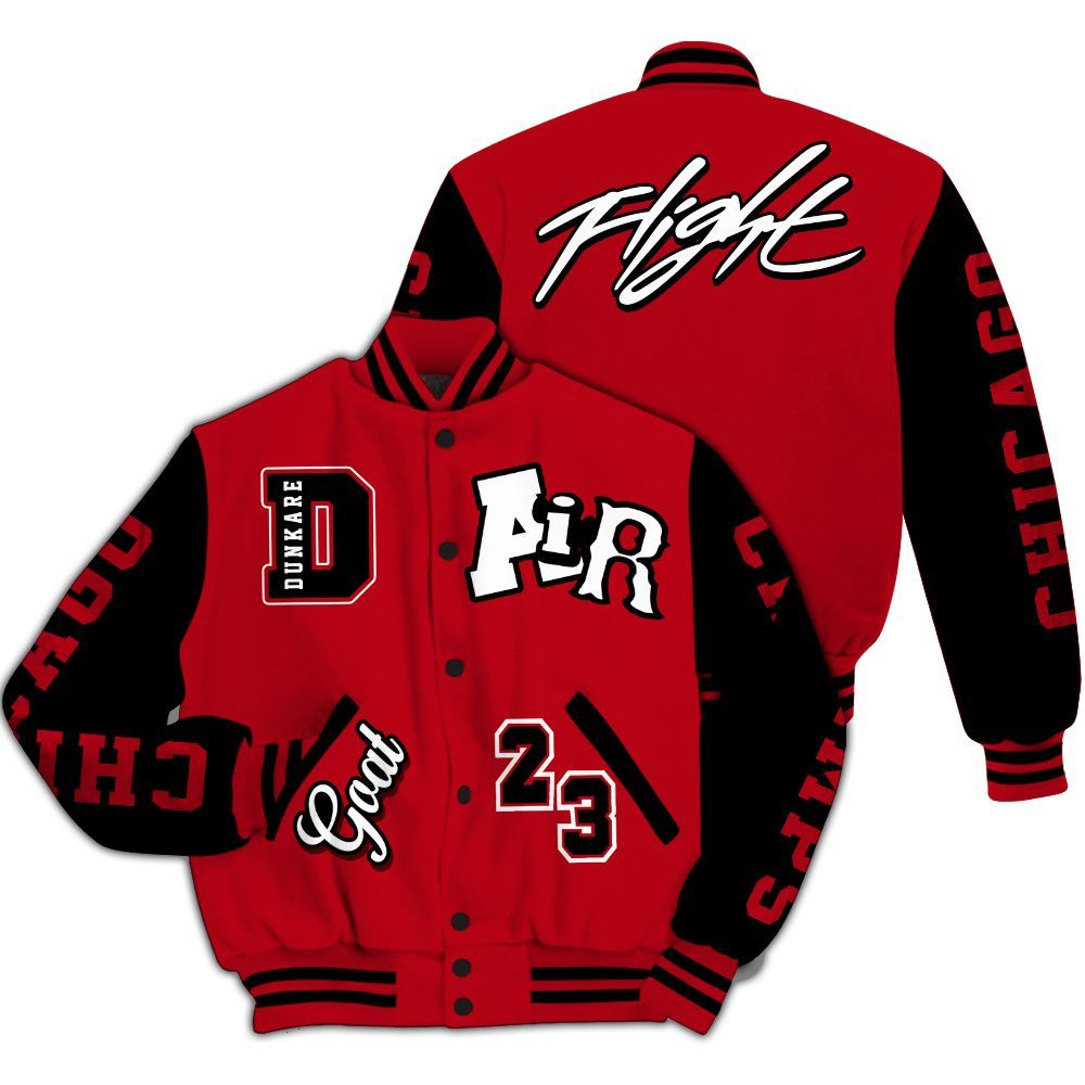 Varsity Jacket To Match Bred Velvet 11s Shirt, AIR Number 23 GOAT Graphic All Over Print