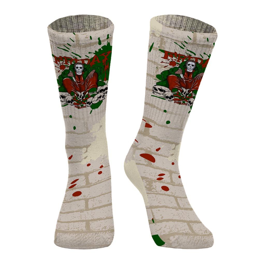Sock To Match El Grito 5s - Friday Halloween Brick