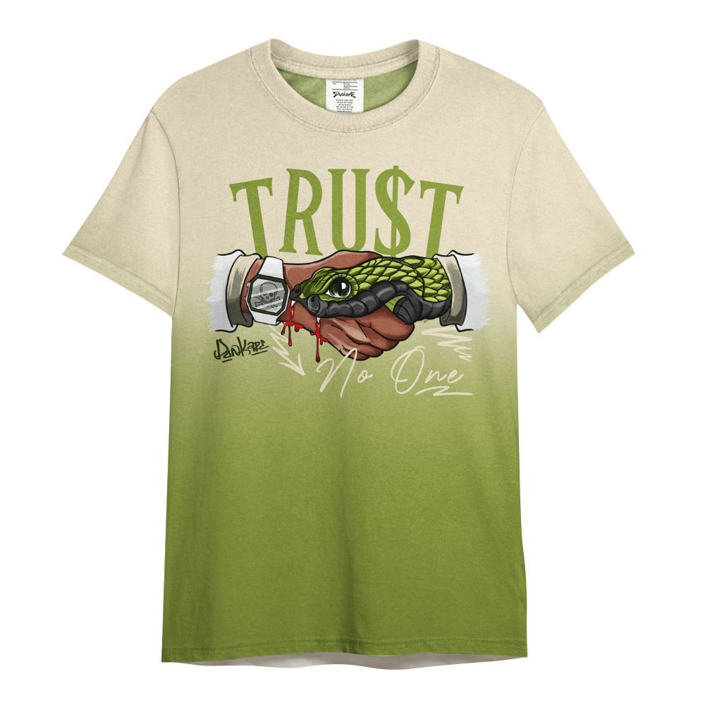 Shirt To Match SB Dunk Low Asparagus - Snake Trust No One Drip All Over Print