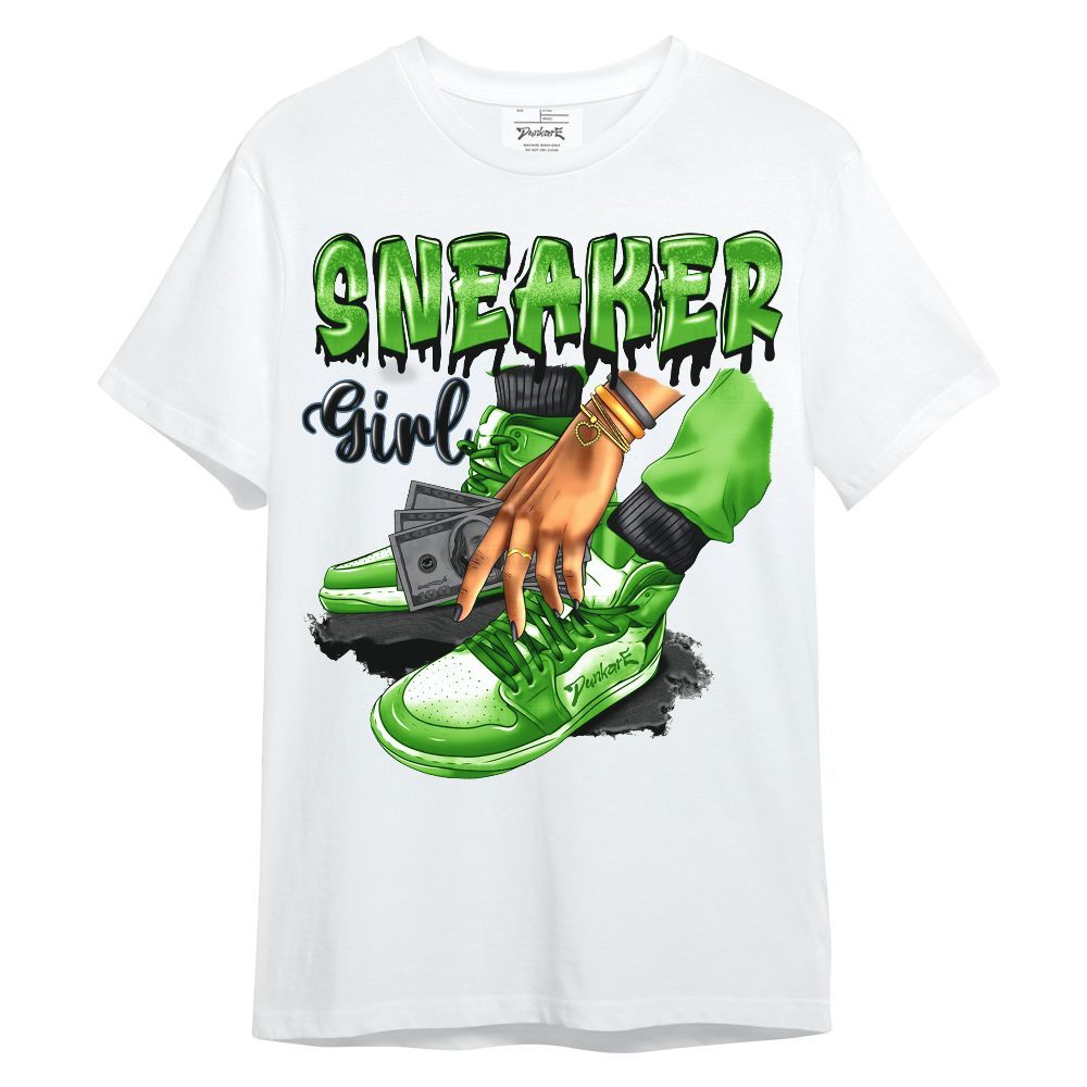 Shirt To Match Retro Green Bean 5s - SNEAKER Girl Money Drip Unisex Shirt