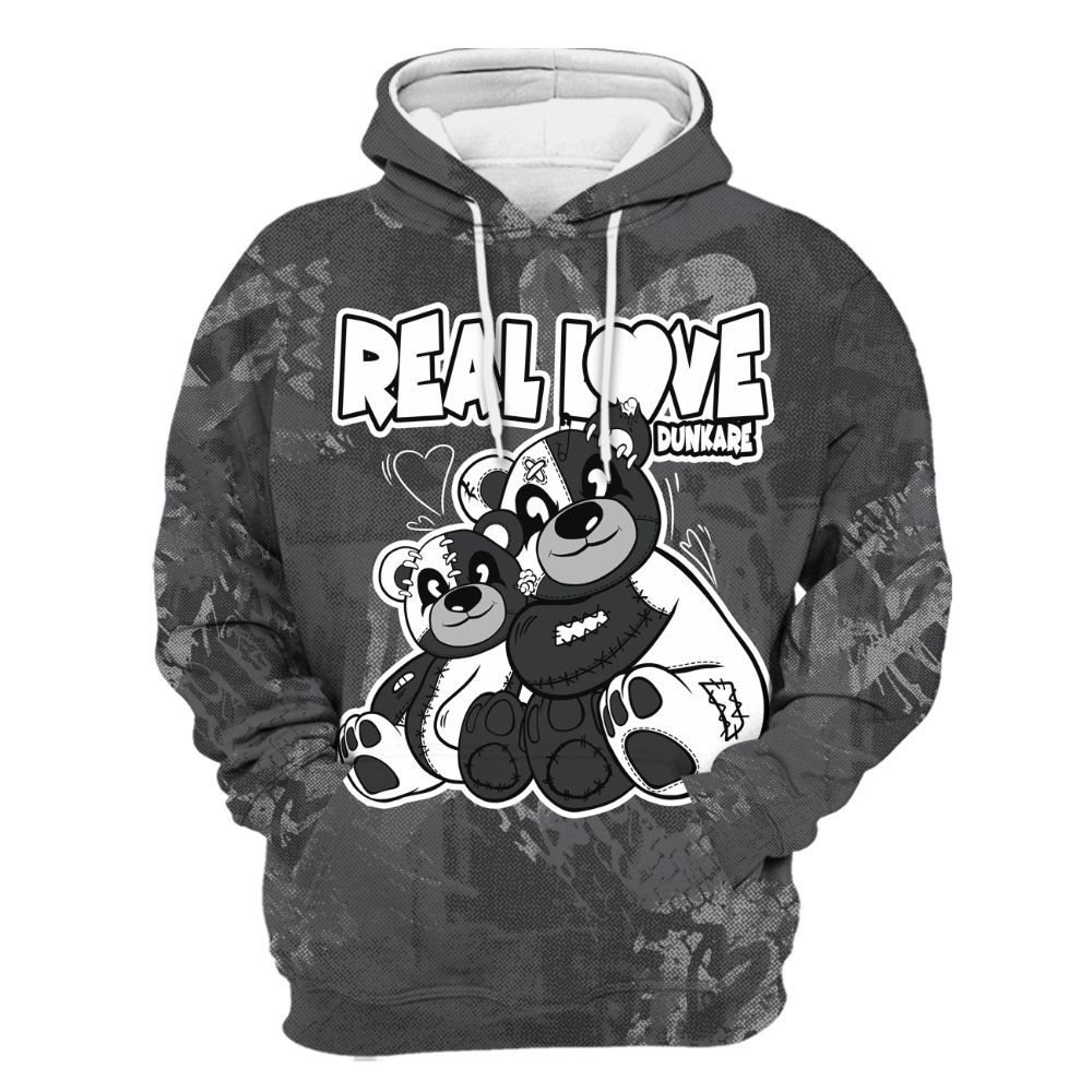 Hoodie To Match White Thunder 4s - Sincere Fondness Bear All Over Print