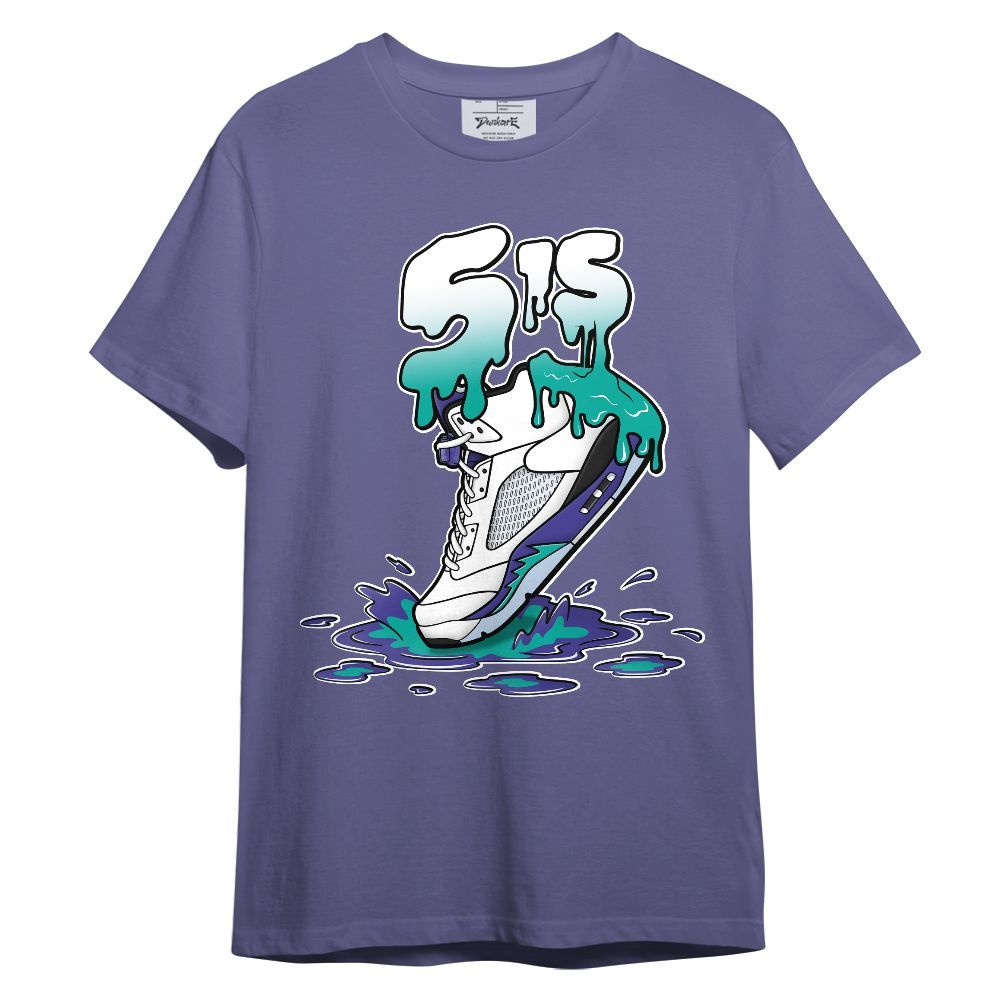 Shirt To Match Retro Grape 5s - Sneaker Sludges Drip Graphic