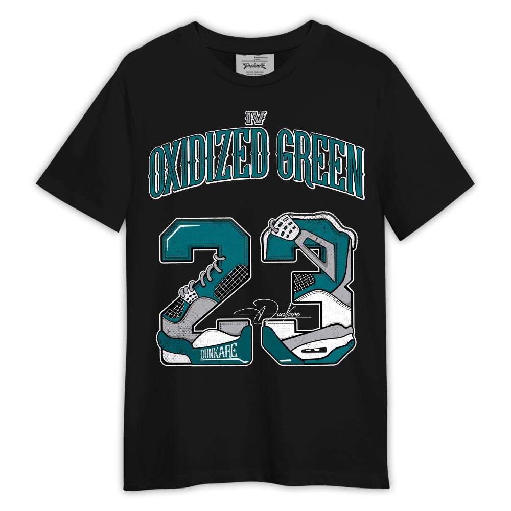 Dunkare Shirt Number 23 Dirty 4s, Oxidized Green 4s T-Shirt, To Match Sneaker Oxidized Green 4s Graphic Tee HDT