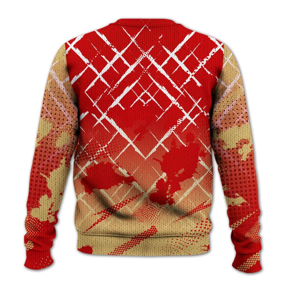 Knitted Sweater To Match Ja 2 Halloween - Halftone Stand Business Dripping