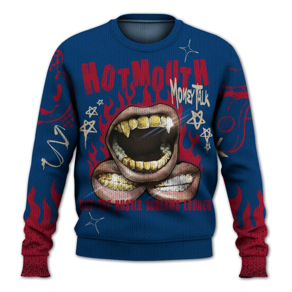 Knitted Sweater To Match Rare Air 4s - Mouth Burning Street Style