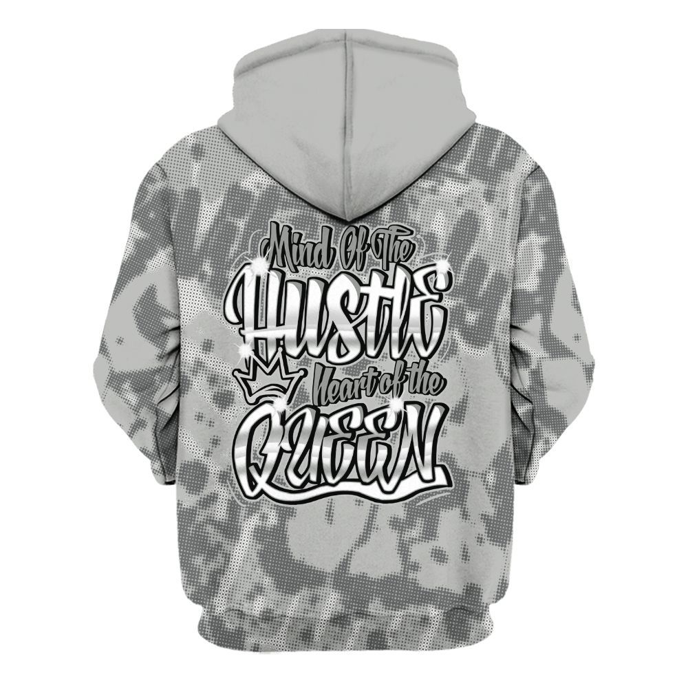 Hoodie To Match Paris Cement Grey 4s - Hustles Heart Queens Street All Over Print