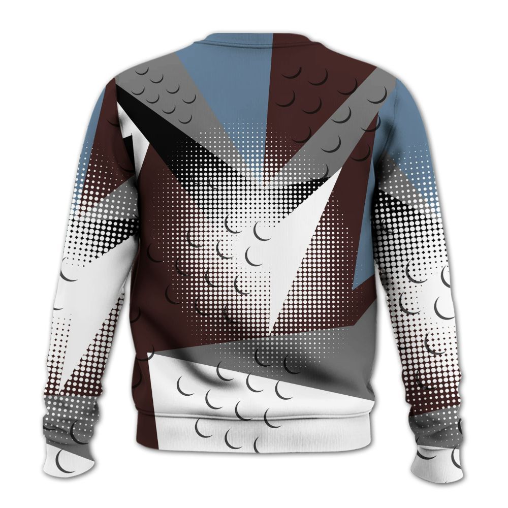 Sweatshirt To Match Burgundy 5s - Poly Custom Name Number 23 5s All Over Print