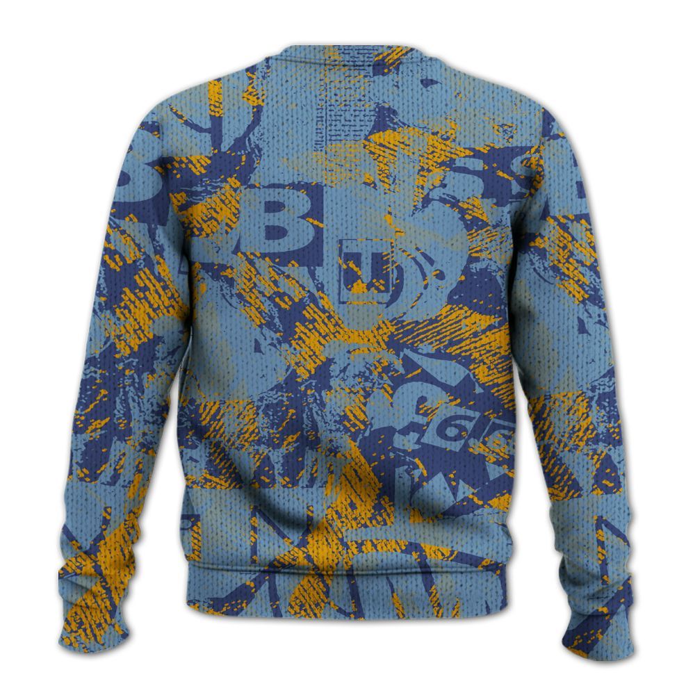 Knitted Sweater To Match High OG First In Flight 1s - Boiz Ain't Cry Unique Abstract