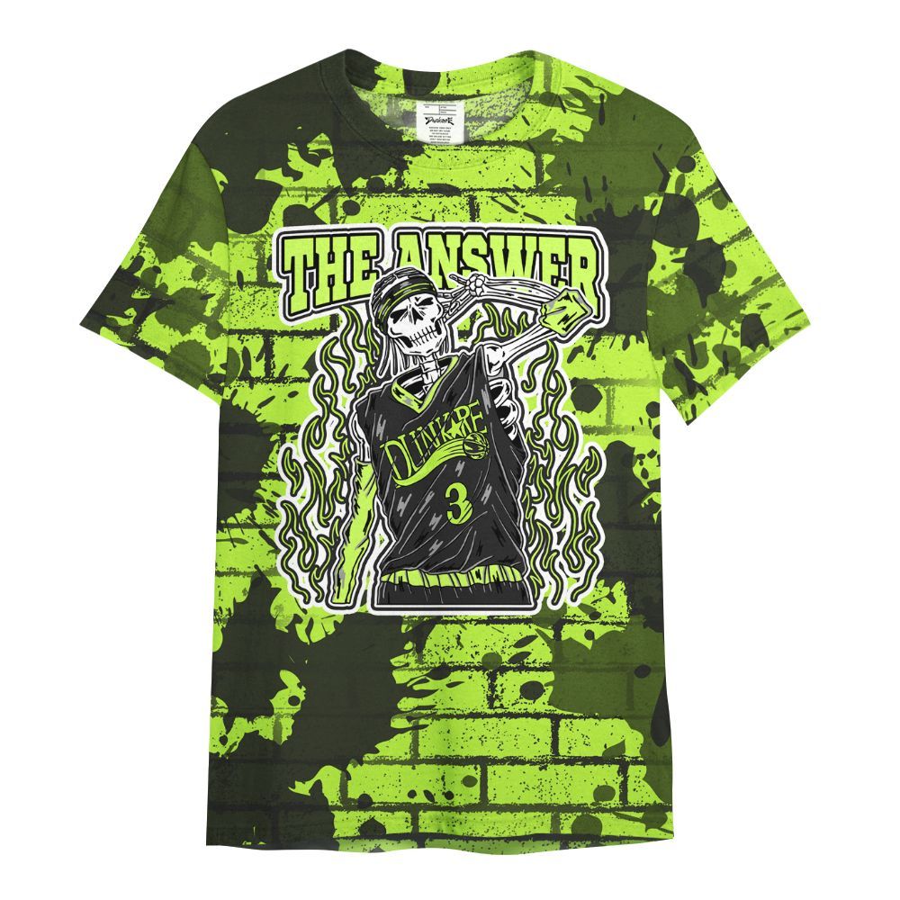 Shirt To Match Air Force 1 Low Dance Volt - Allen Answer Skeleton Brick All Over Print
