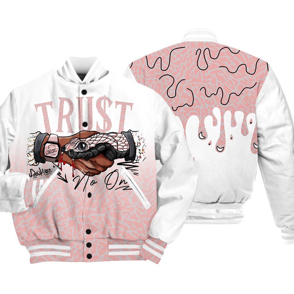 Varsity Jacket To Match Varsity Streetwear Snake Trust No One Drip, Red Stardust 3s T-Shirt, Sneaker Red Stardust 3s Baseball Varsity Jacket 1604 NCT