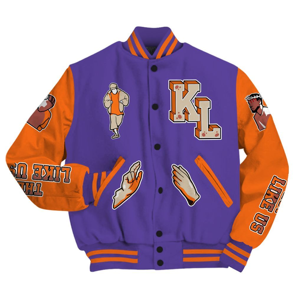 Varsity Jacket To Match Air Max Waffle SP Voltage Purple - Dislike Us Graphic All Over Print