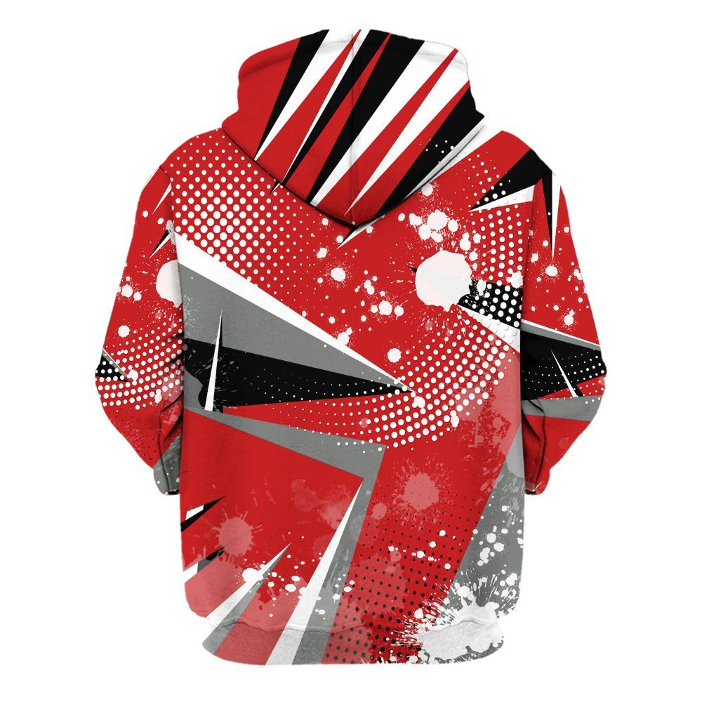 Hoodie To Match Bred Reimagined 4s - Poly Trust No One Dripping All Over Print