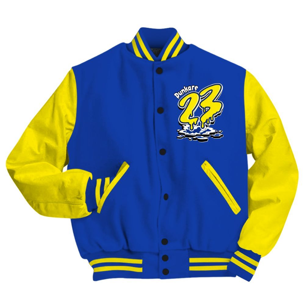 Varsity Jacket To Match Laney 14s - Custom Name 23 Drip All Over Print