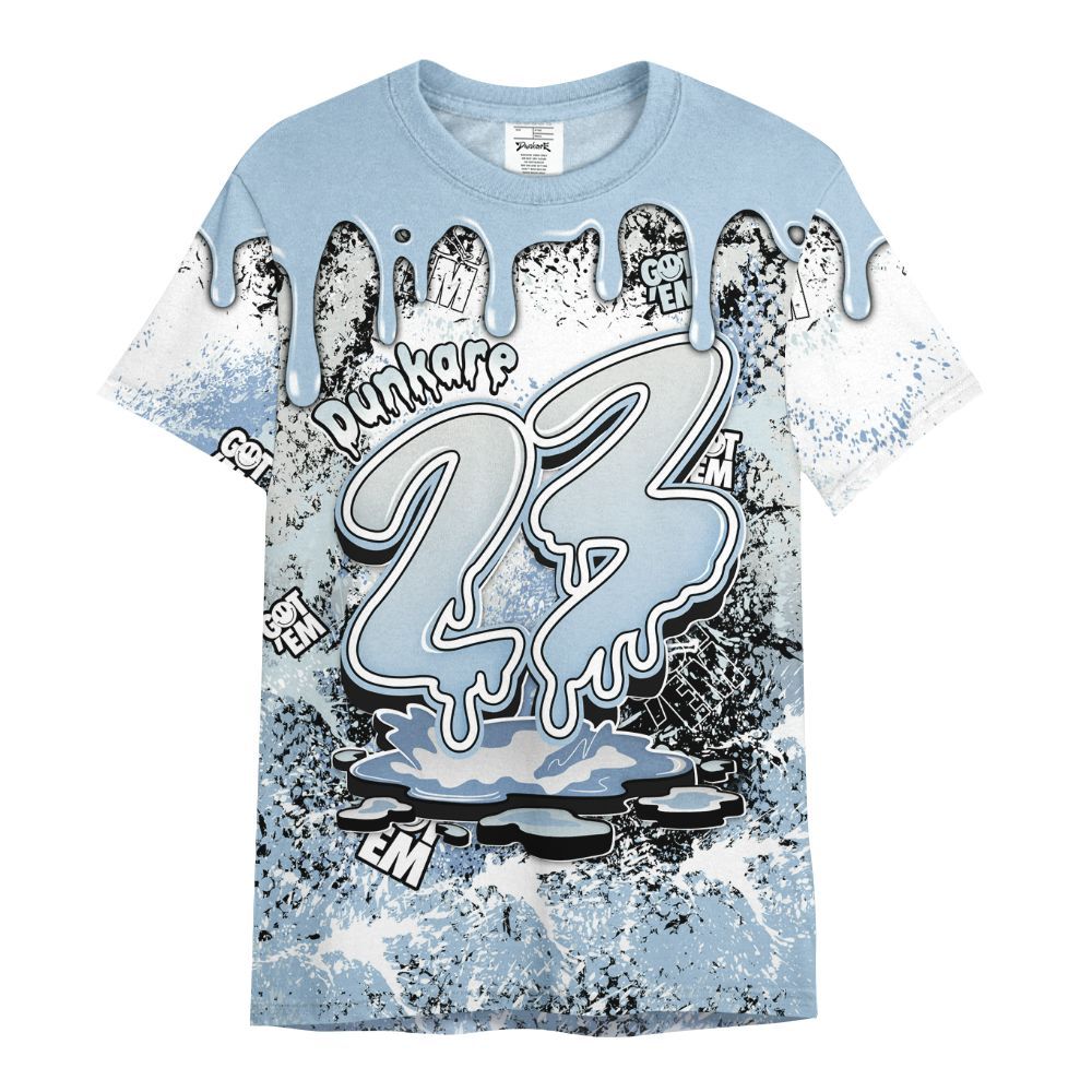 Shirt To Match Forget Me Not 4s - Dripping 23 Drip All Over Print