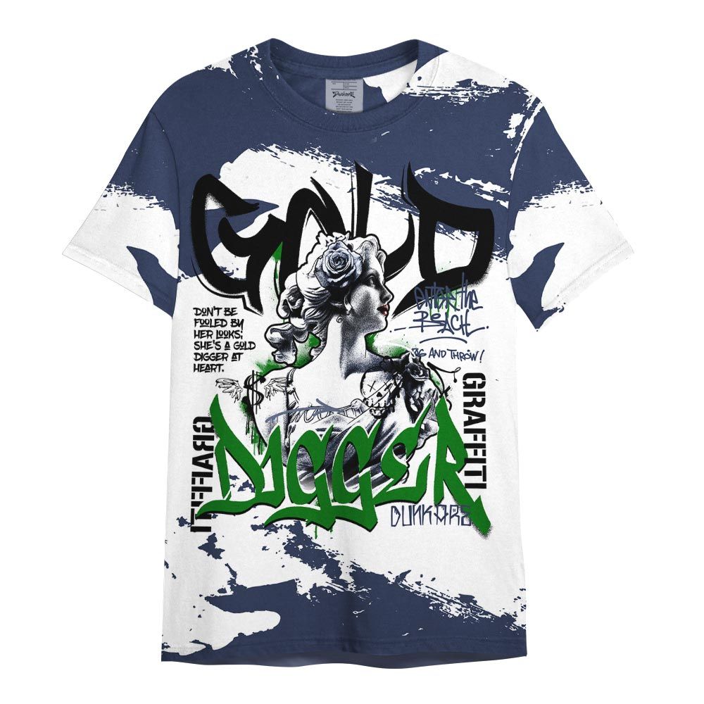 Shirt To Match Midnight Navy 13s - Gold Digger Retro Shirt Outfit