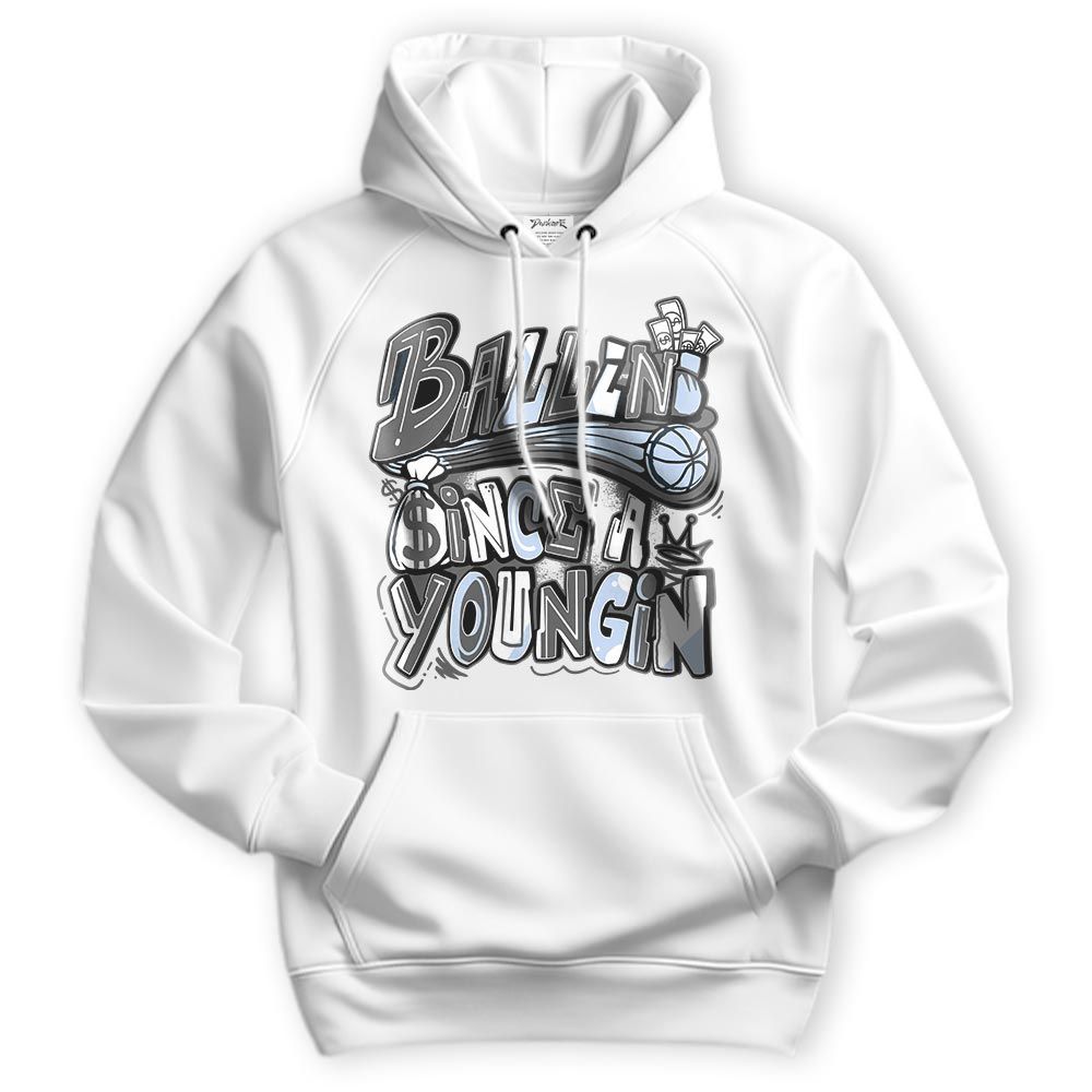 Sweatshirt To Match Reverse Black White 6s Hoodie - Ballin' Since A Youngin Graphic Hoodie Unisex