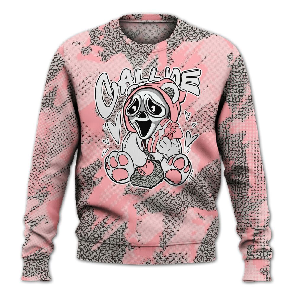 Sweatshirt To Match Retro Wings 3s - Call Me Bear Abstract Halftone All Over Print