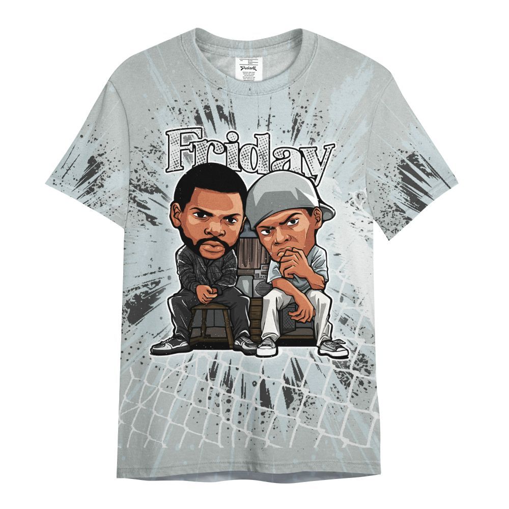 Shirt To Match Black Wolf Grey 12s - Friday Movie All Over Print