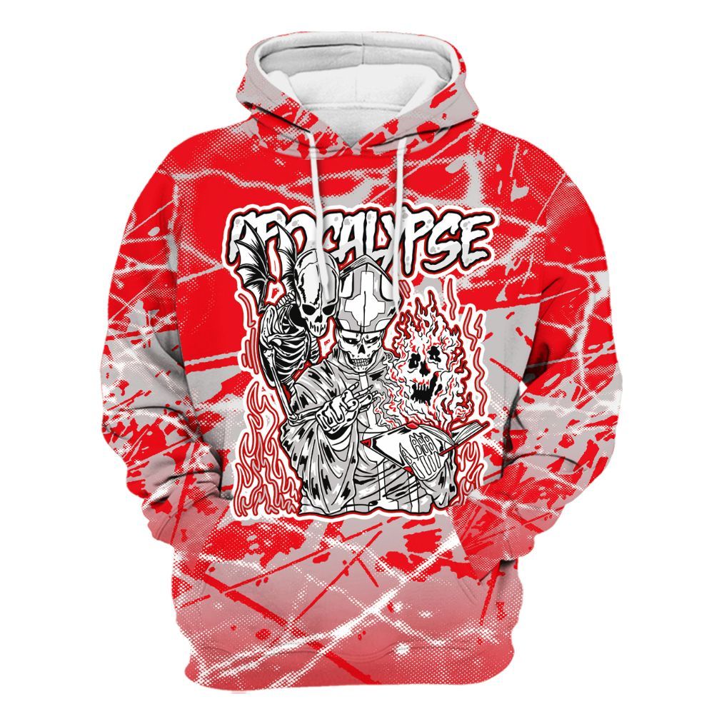 Hoodie To Match Air Max 1 Low Poly - Apocalypse Skeleton Profound All Over Print