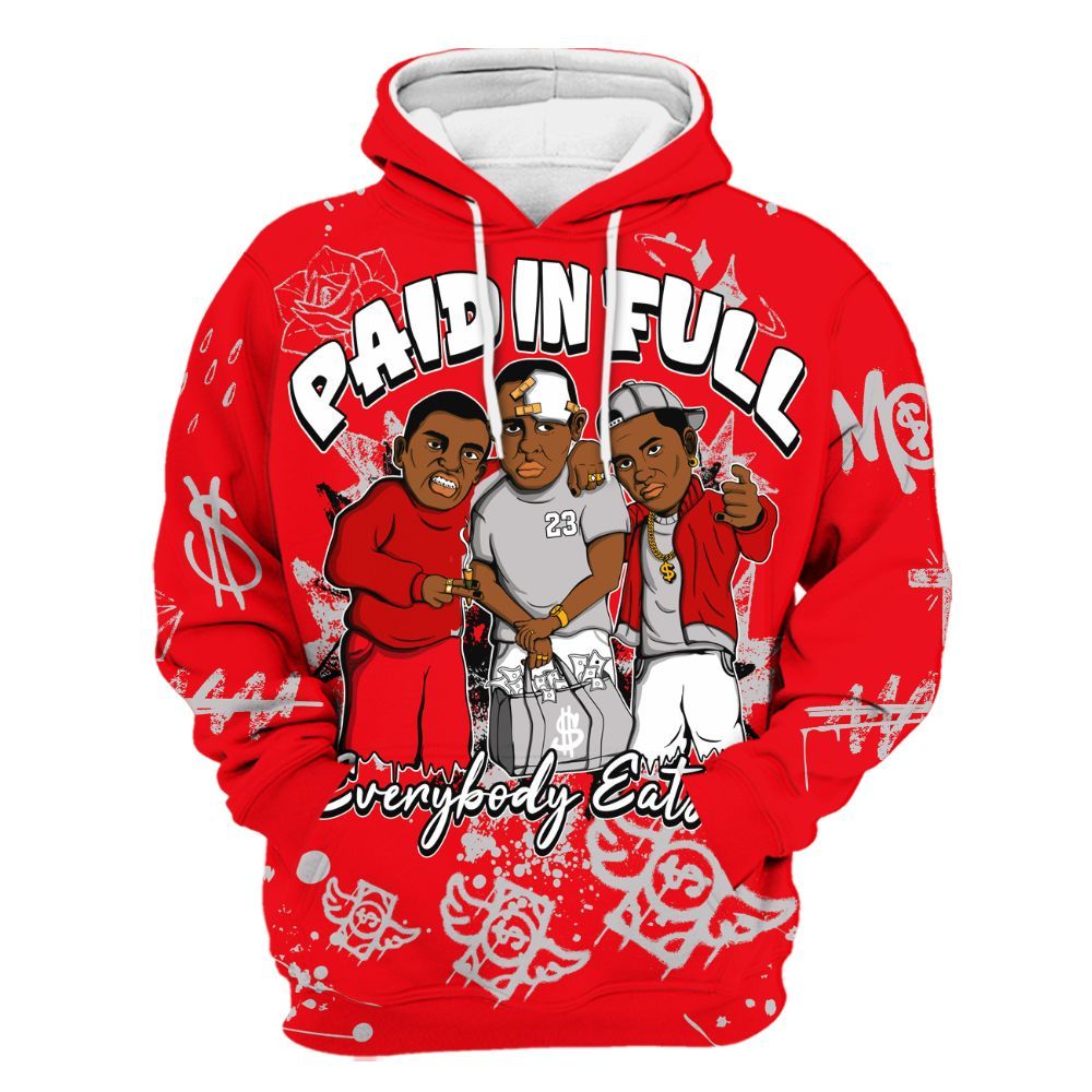 Hoodie To Match Air Max 1 Low Poly - Everybody Paid In Full Crayon All Over Print