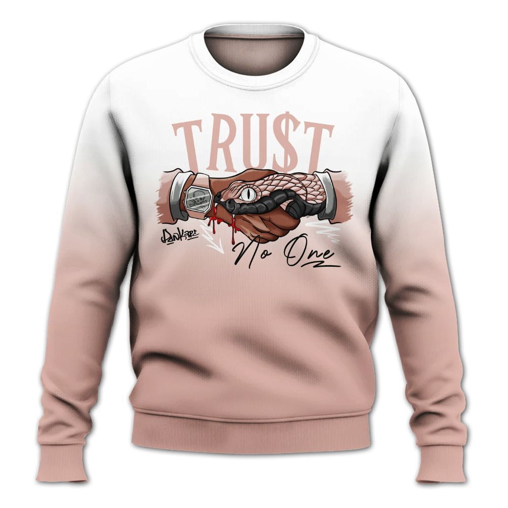 Sweatshirt To Match Dunk Low Pink Velvet - Snake Trust No One Drip All Over Print