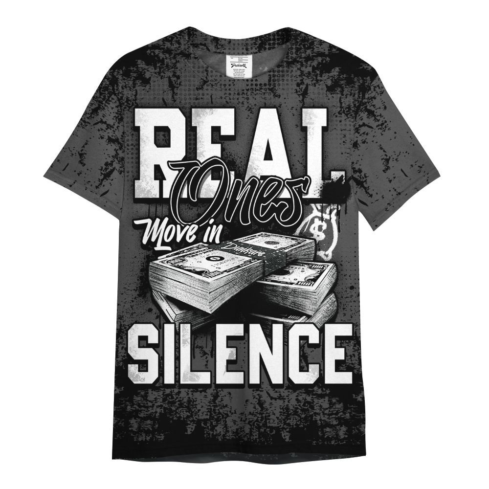 Shirt To Match Fear 4s - Move In Silence Money Street Retro All Over Print