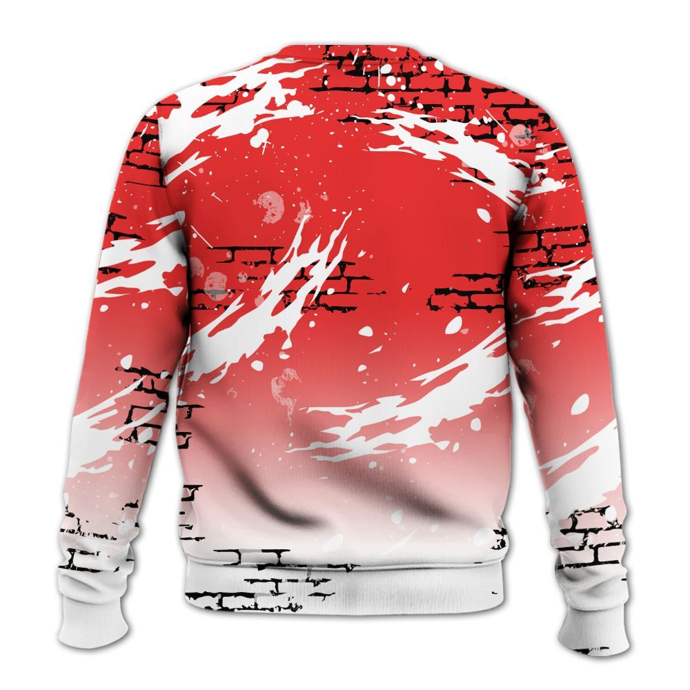 Sweatshirt To Match Red Thunder 4s - Values Of Loyalty Drip All Over Print