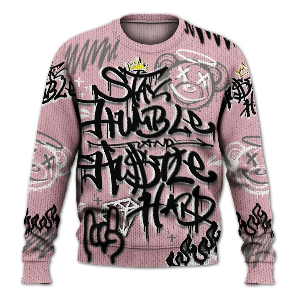 Knitted Sweater To Match Air Max DN Pink Foam - Humble Drip Streetwear Graffity
