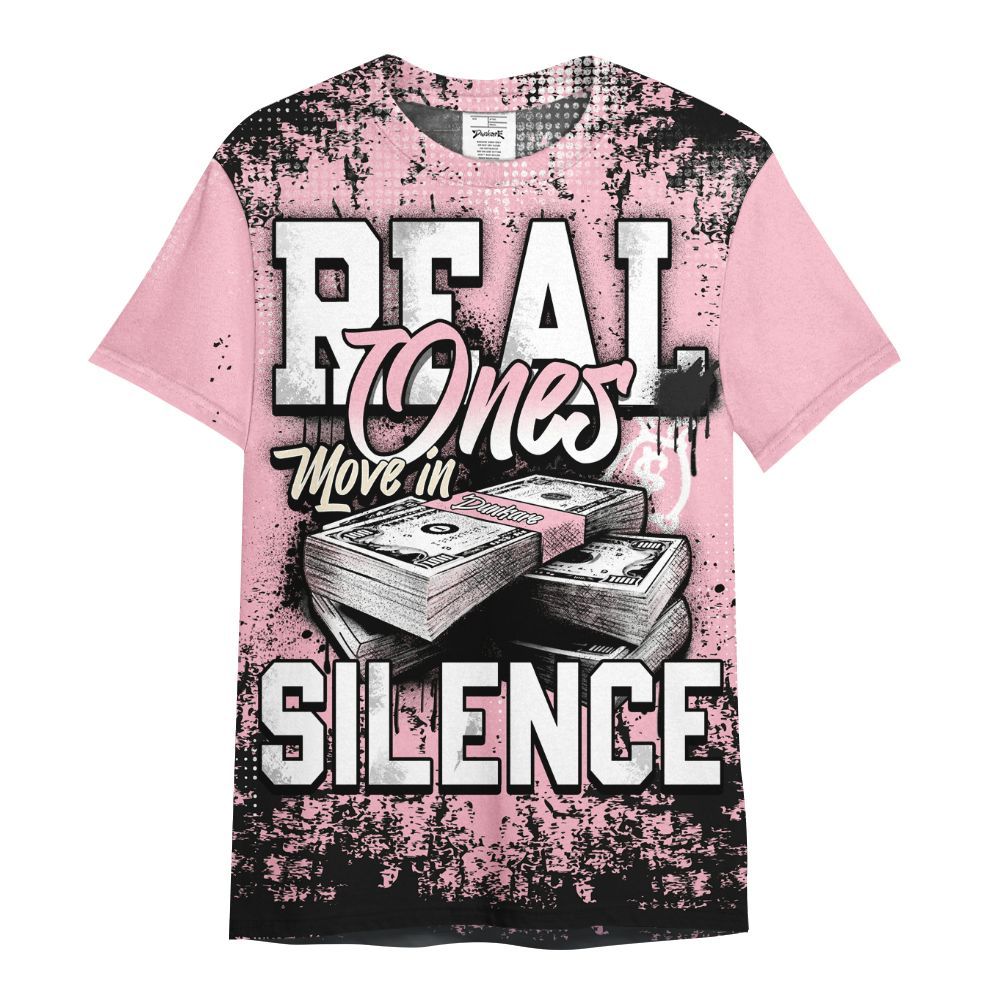 Shirt To Match Low OG Tropical Pink 1s - Move In Silence Money Street Retro All Over Print