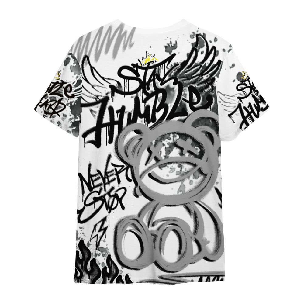 Shirt To Match Low 85 Metallic Black 1s - Humble Drip Streetwear Graffity All Over Print