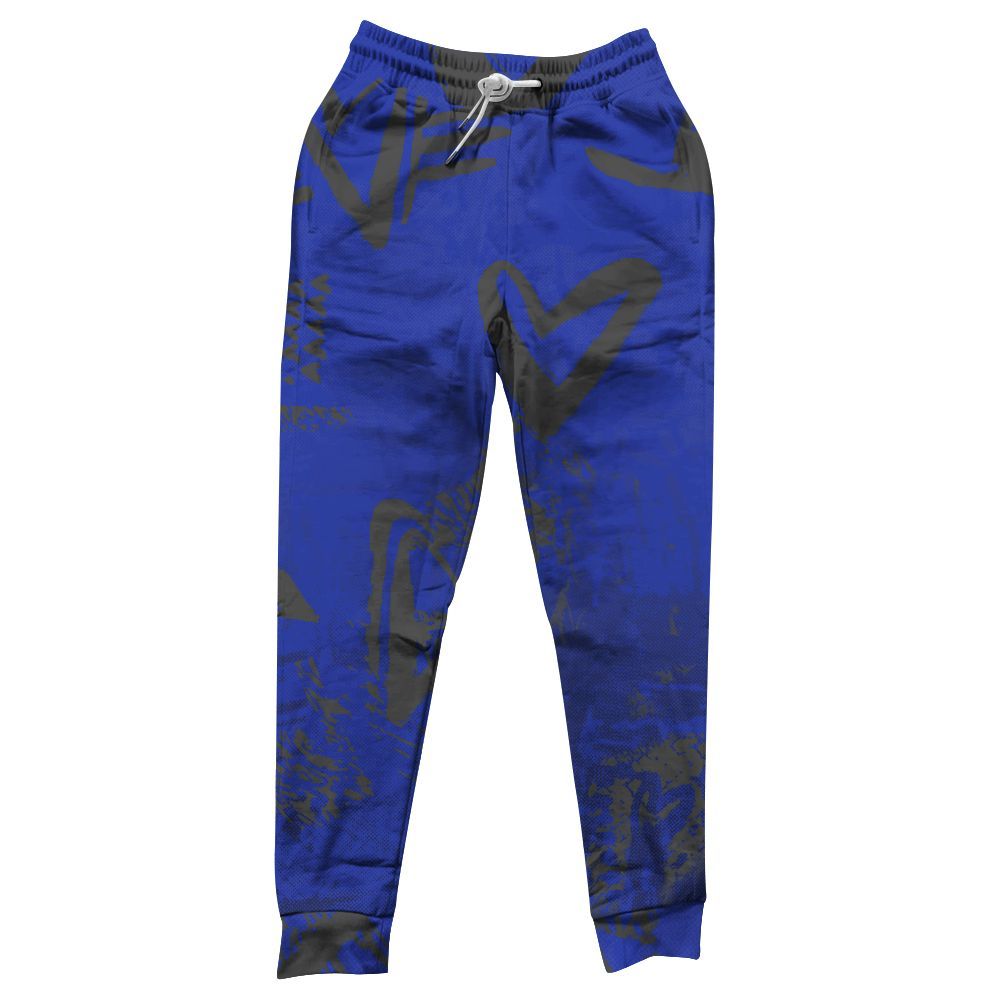 Sweatpant To Match Air Max Plus Black Racer Blue - Heart Grunge All Over Print