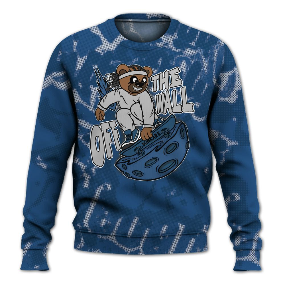 Sweatshirt To Match High OG Midnight Navy 1s - Quirky Bear Street All Over Print