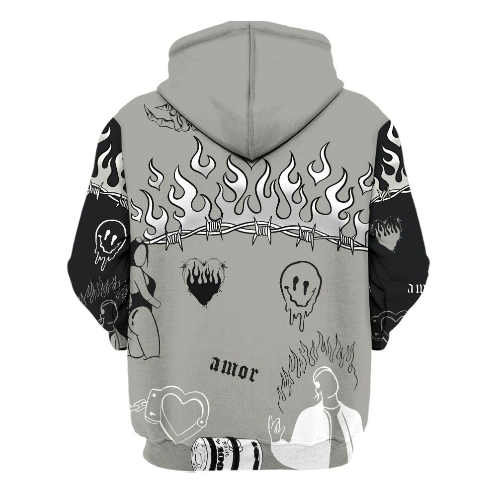 Hoodie To Match High Satin Shadow 1s - Snake Trust No One All Over Print