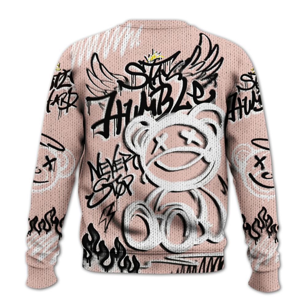 Knitted Sweater To Match Low Legend Pink 11s - Humble Drip Streetwear Graffity