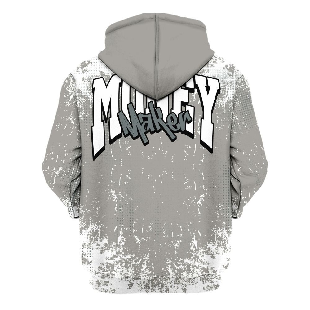 Hoodie To Match Cool Grey 9s - Move In Silence Money Street Retro All Over Print