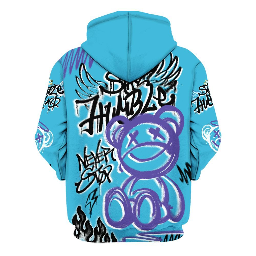 Hoodie To Match Retro Aqua 6s - Humble Drip Streetwear Graffity All Over Print