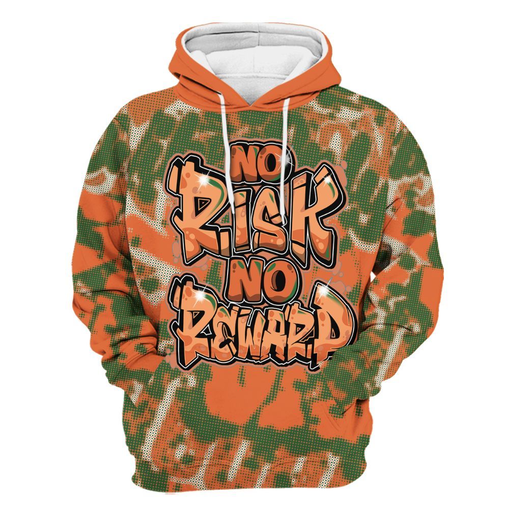 Hoodie To Match Low Miami 5s - No Risks No Reward Street All Over Print