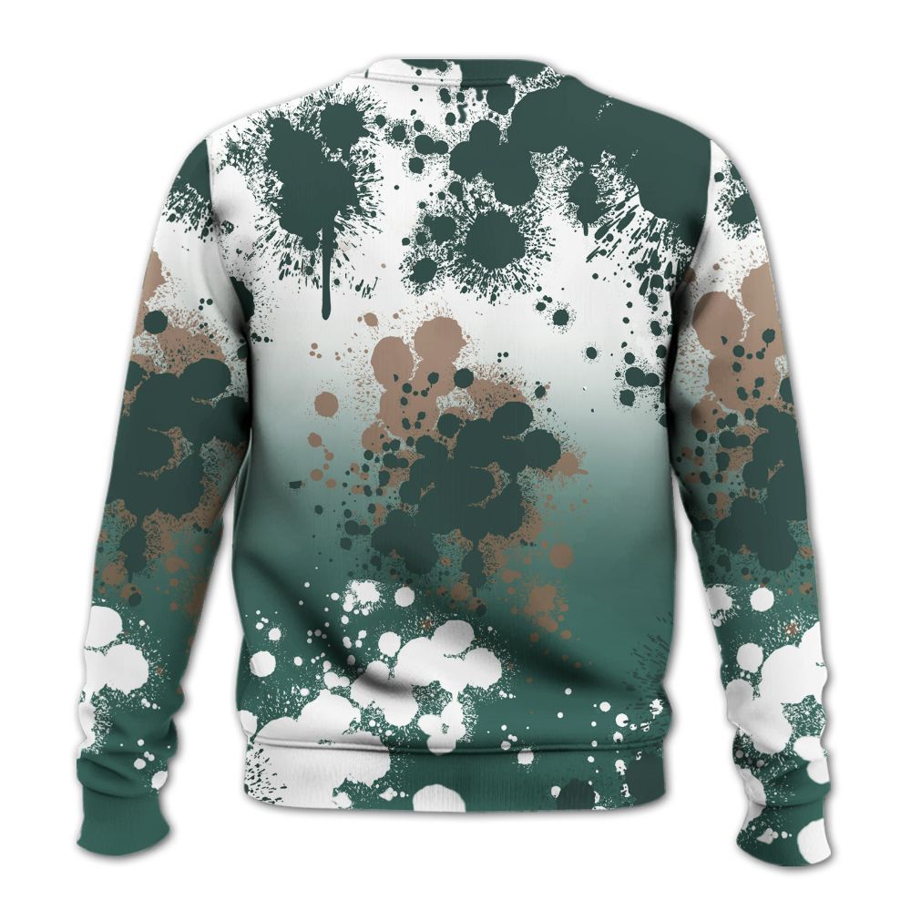 Sweatshirt To Match Low OG Oxidized Green 1s - God Blessed Ink Drip All Over Print