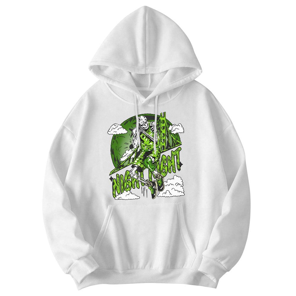 Sweatshirt To Match Electric Green 6s - Seeya Skeleton Graphic