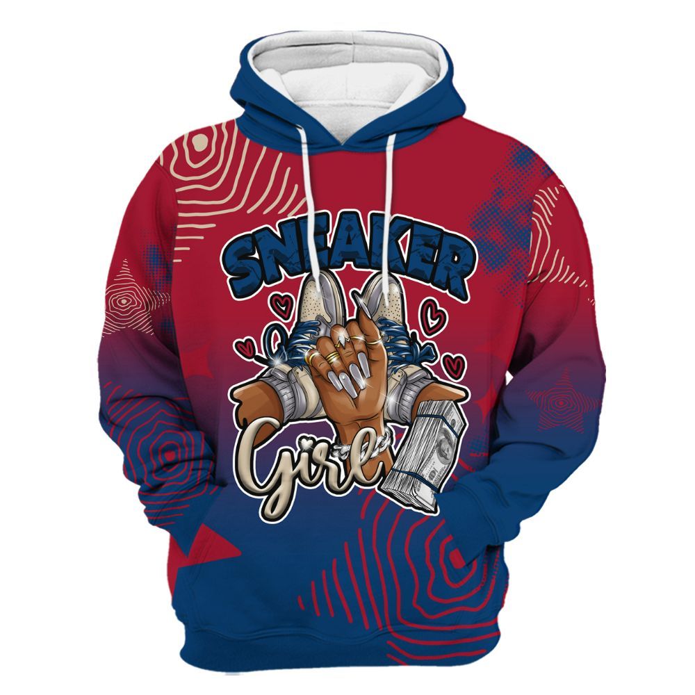 Hoodie To Match Rare Air 4s - Sneakerz Girlz Unique Starz All Over Print