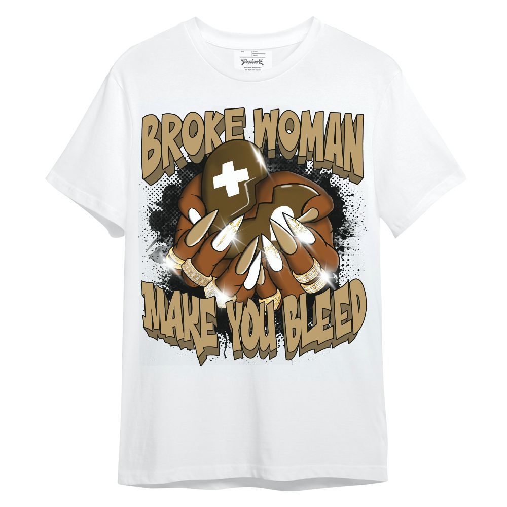 Shirt To Match Black LD 1000 - Broke Woman Heart Retro Unisex Shirt