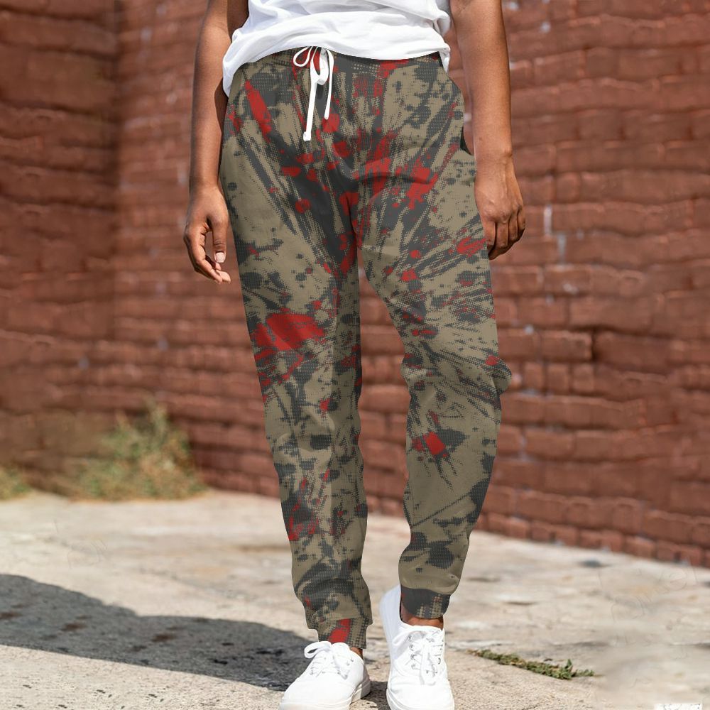 Sweatpant To Match Olive 9s - Luxury All Over Print