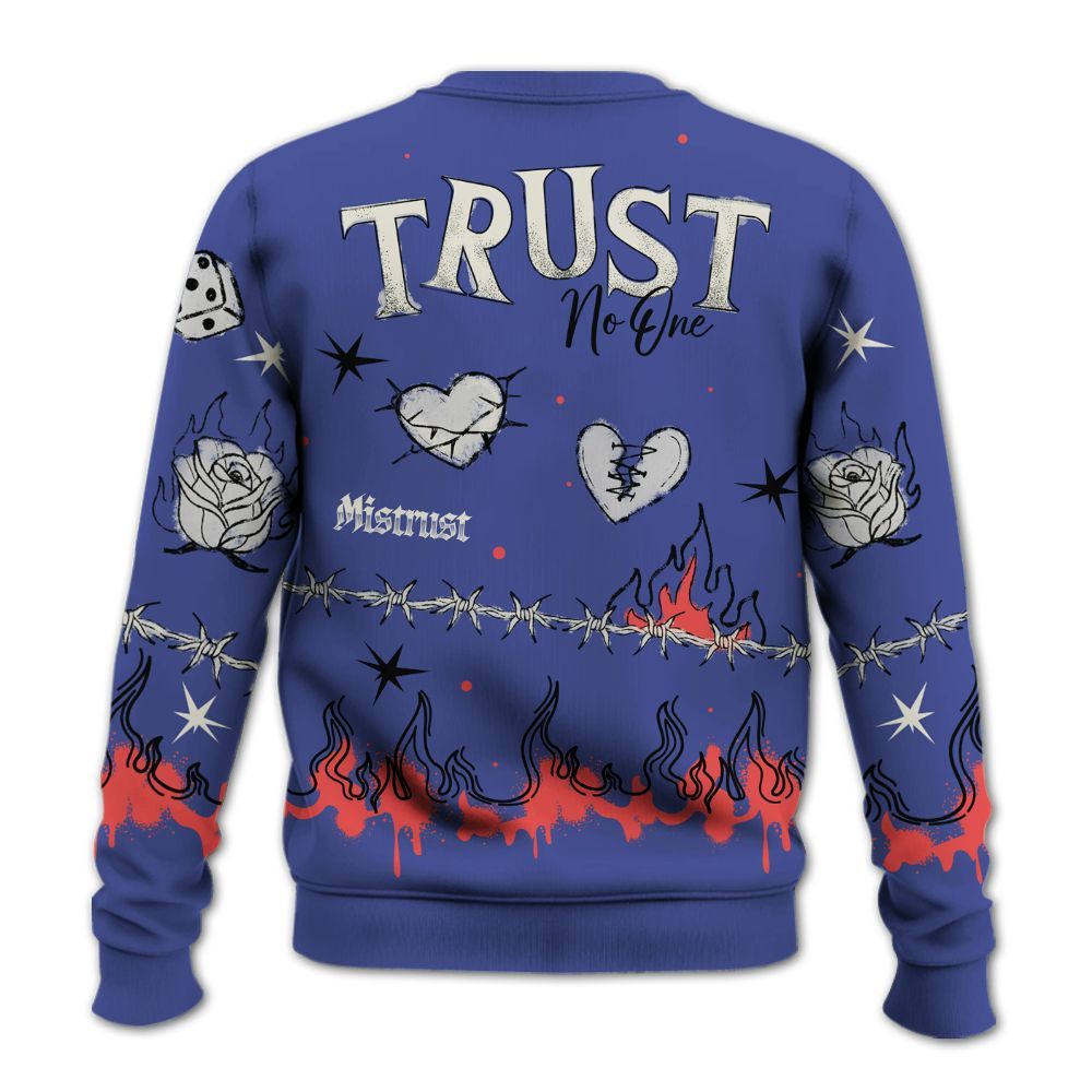 Sweatshirt To Match KD 4 Nerf - Trust No One Snake-Bite Doodle Crayon All Over Print